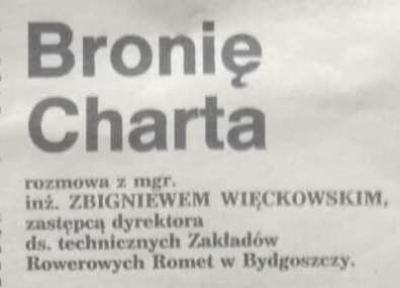 Bronię Charta